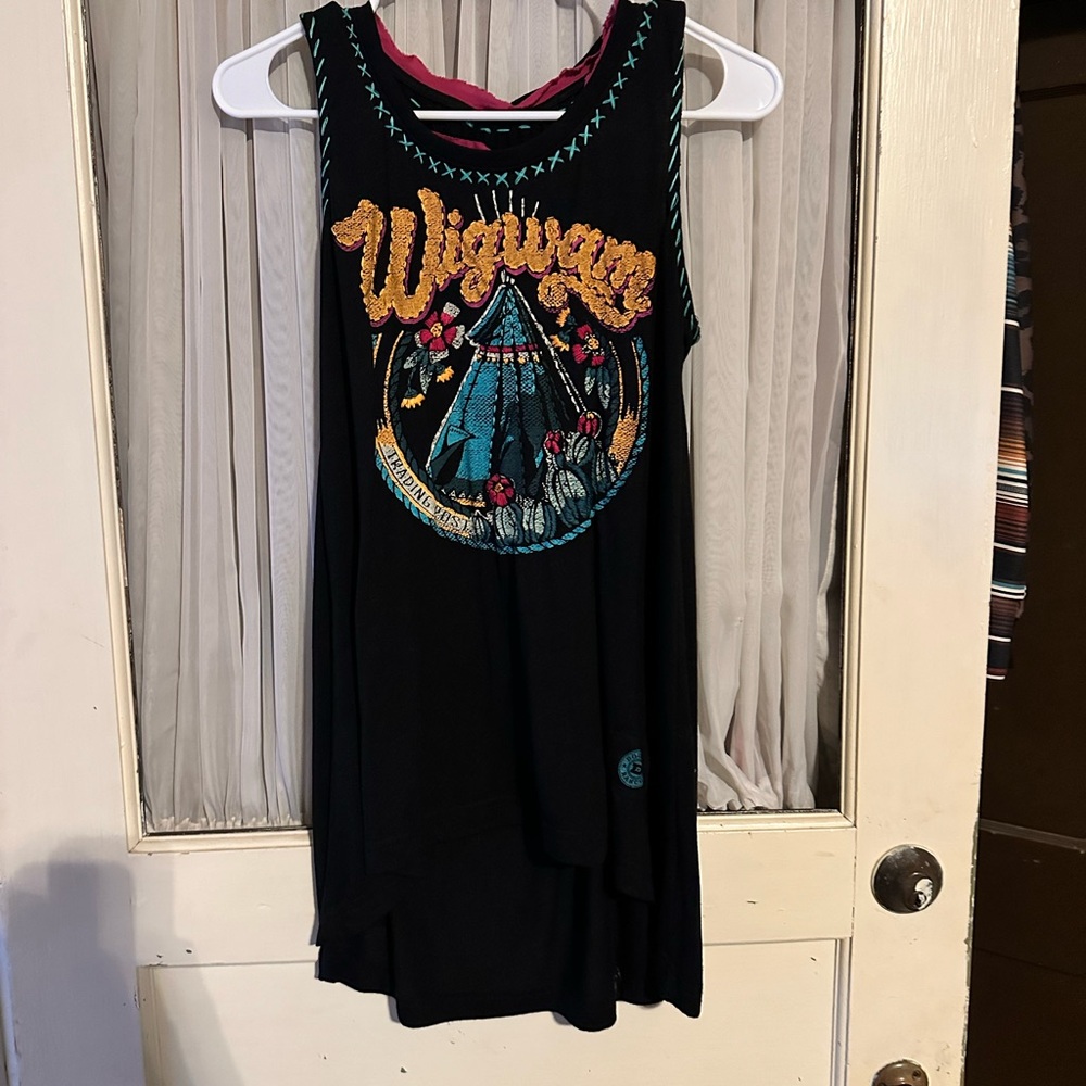 Double D Ranch Black Graphic Sleeveless Tank Top